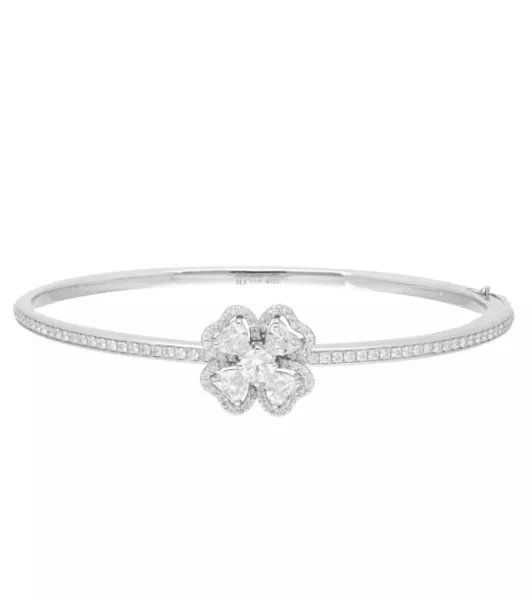Bracciale rigido Four-leaf clover